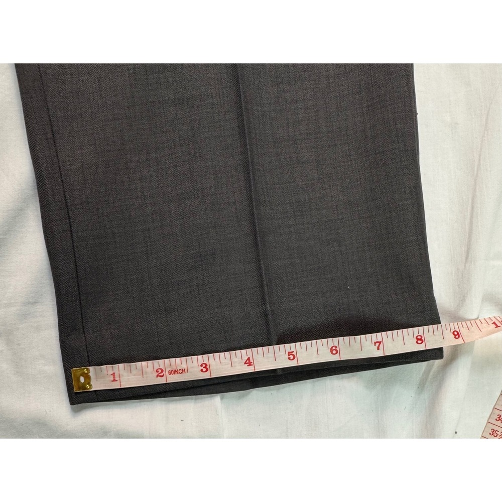 Savane Select Edition Dress Pants 36x30 Grey Wolf Herringbone Straight - Picture 15 of 16
